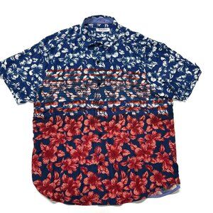 Tommy Bahama Shirt Veracruz Cay Mens XL Hawaiian Camp Short Sleeve Button Floral